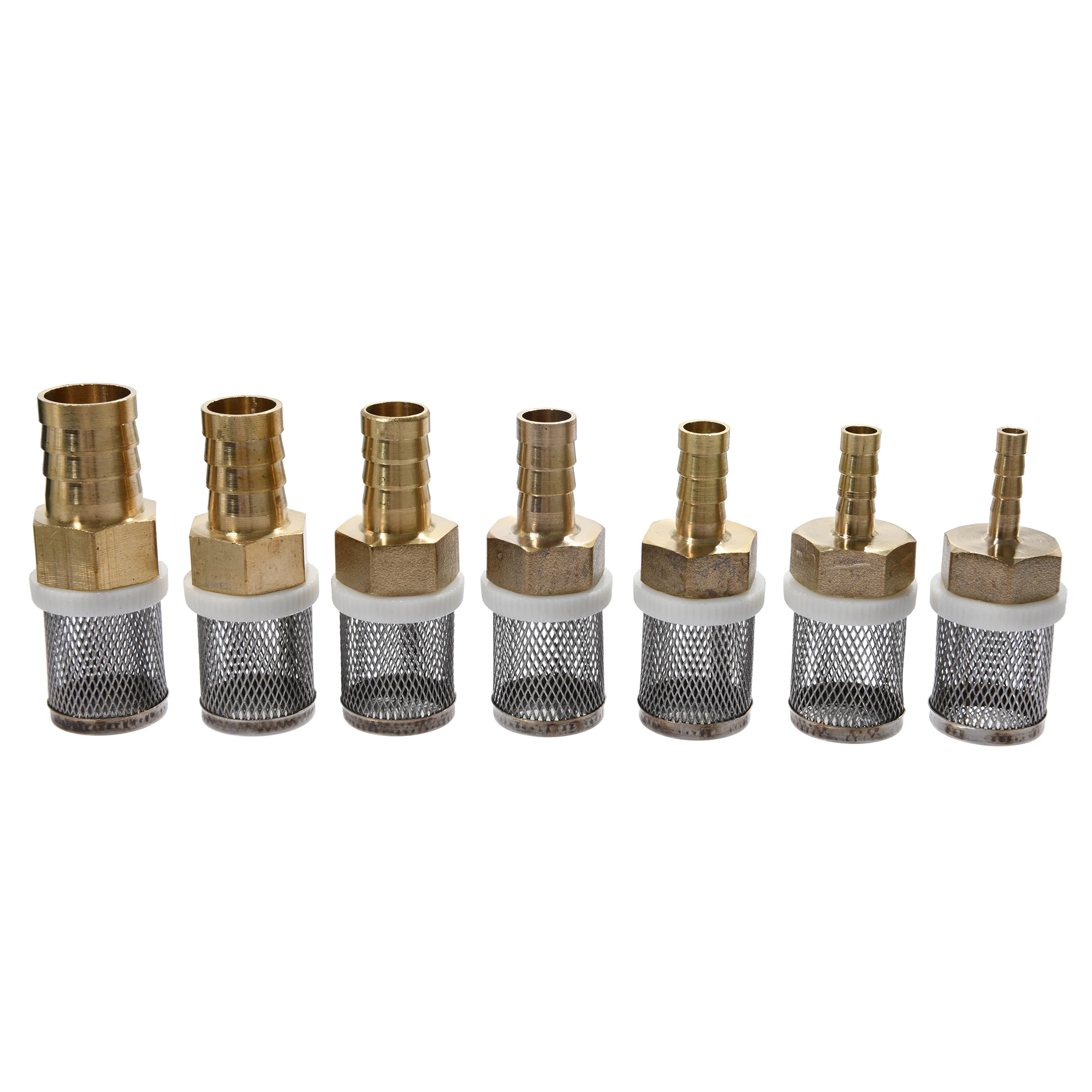Filtro de agua de malla en línea de acero inoxidable de 6-19 mm, accesorios de latón roscados para riego de jardín, bomba de acuario, tubería de plomería - imagen 5