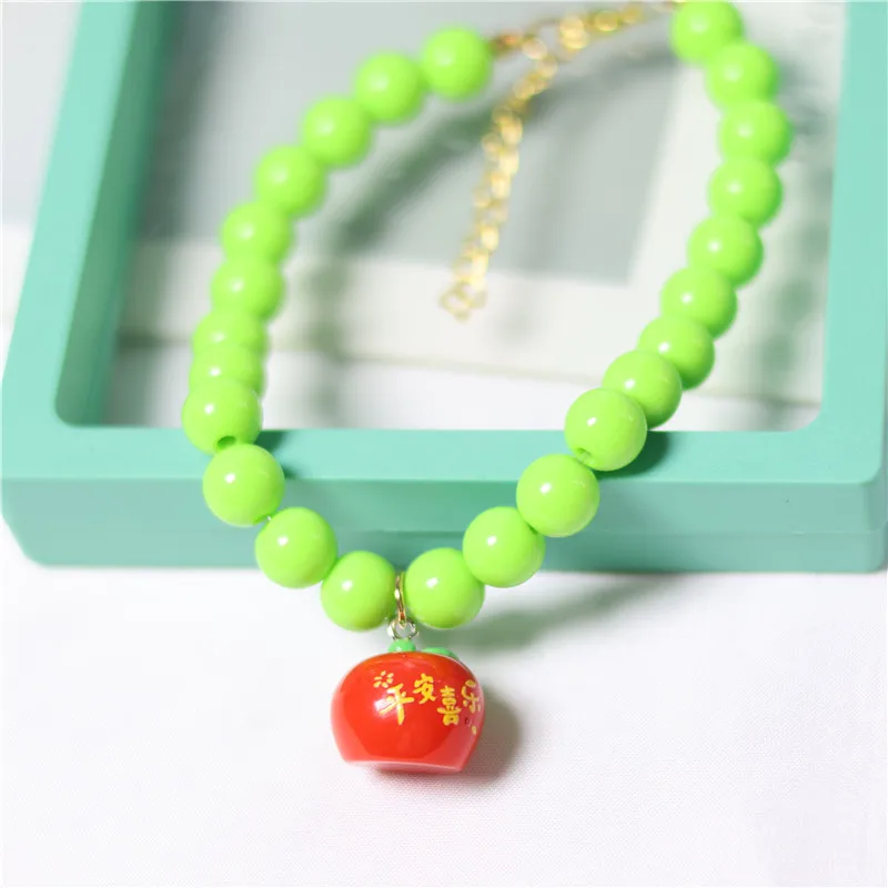 Collar de perlas con colgante de la suerte para perros y gatos - imagen 5