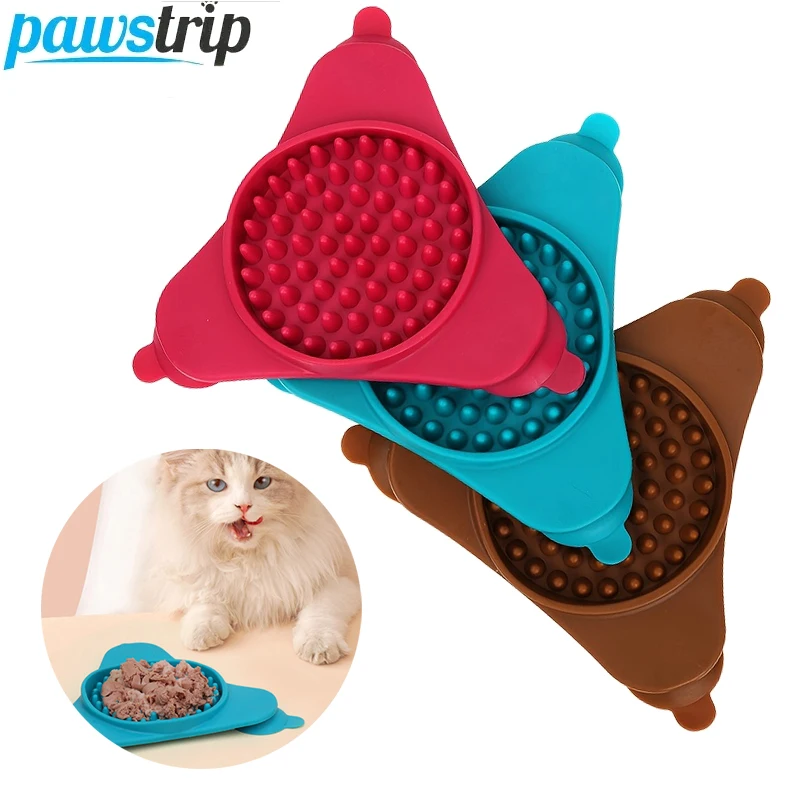 Estera de silicona para lamer mascotas, plato de comida lenta para gatos, perros, succionador para perros, entrenamiento de alimentos, alimentador para perros, suministros para mascotas