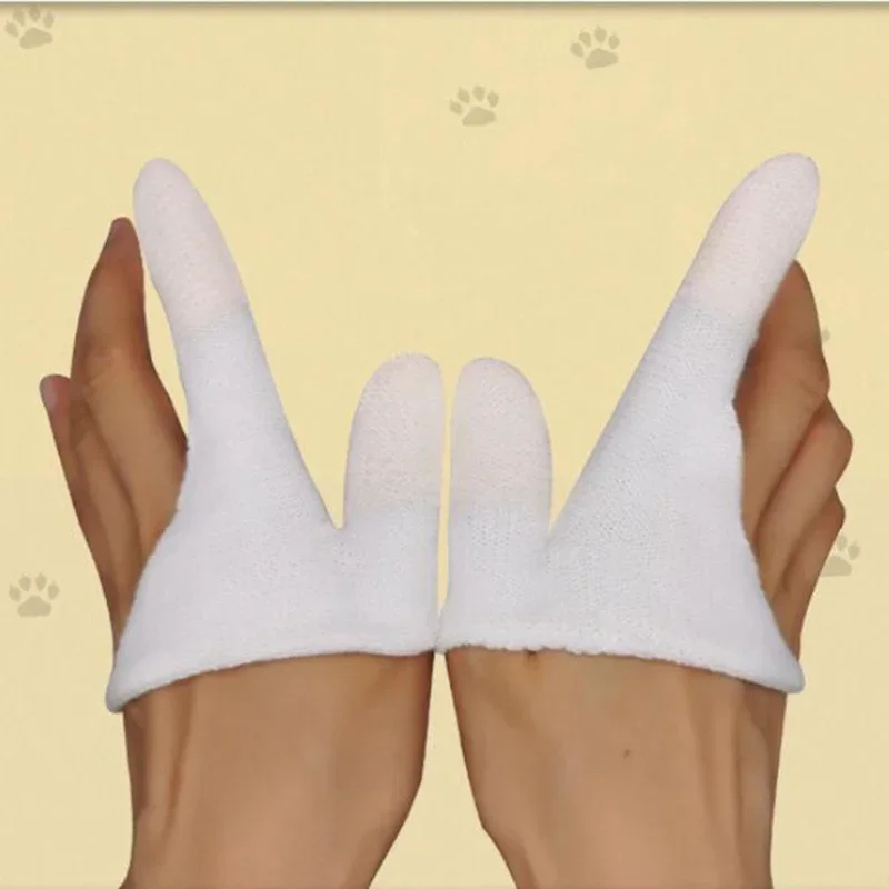 Cepillo de dientes de dos dedos para mascotas, Herramientas de limpieza bucal para perros y gatos, guantes de dientes para cachorros y gatitos, suministros de enfermería - imagen 5