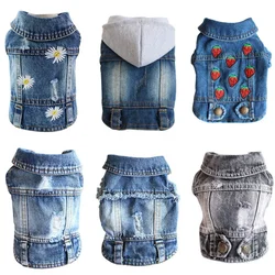 Chaqueta vaquera para perros y gatos pequeños – Abrigo denim cómodo