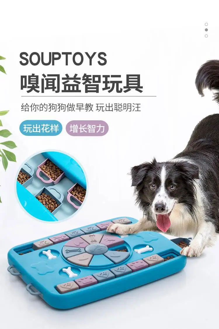Juguete interactivo para perros color azul