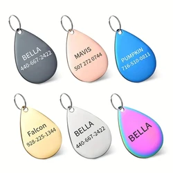 Placa identificativa con grabado para collar de perro y gato