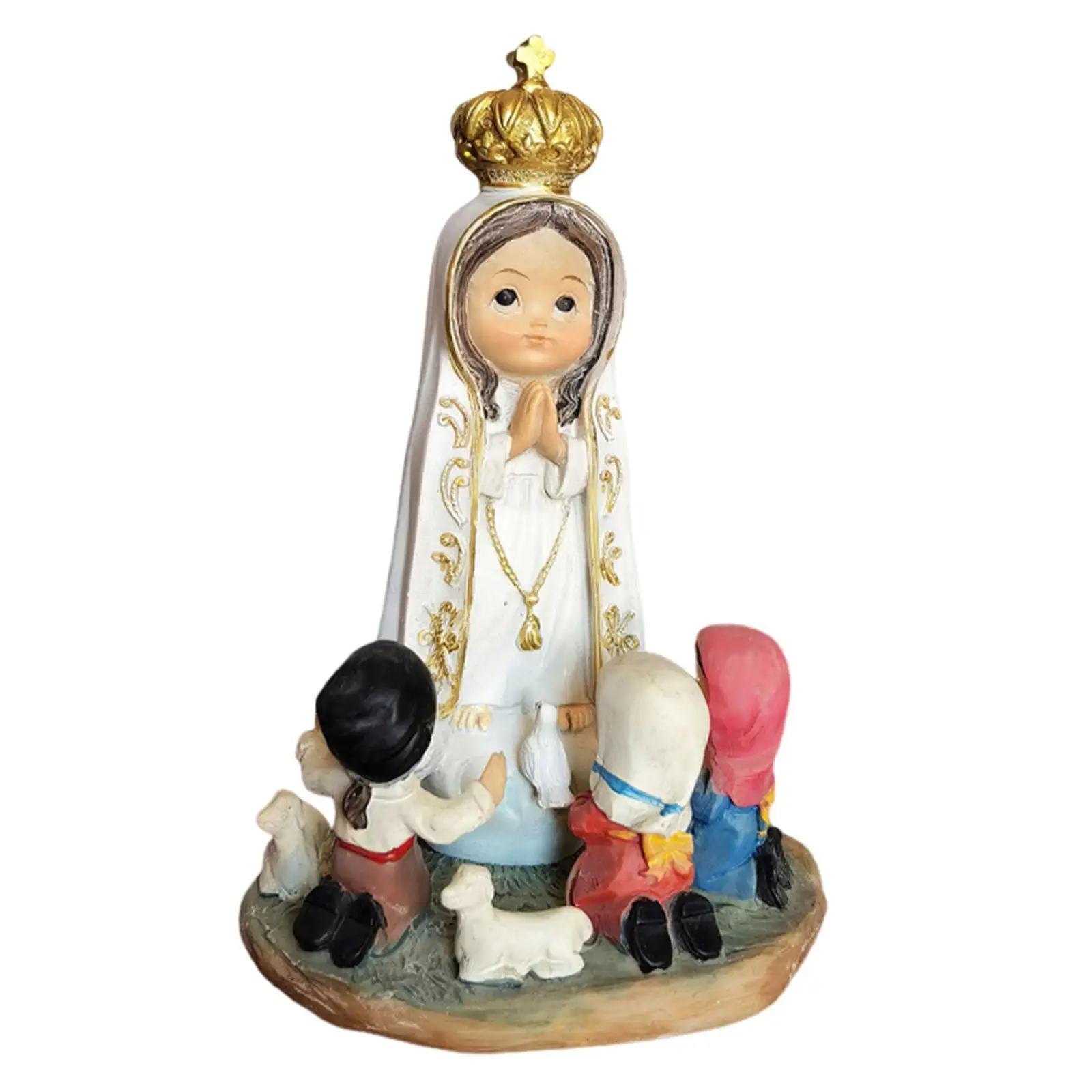 Nativity Figurine Nativity Set Scene Layout Xmas Statue Sculpture Desktop Ornament for Parties Festive Centerpiece Shelf Holiday