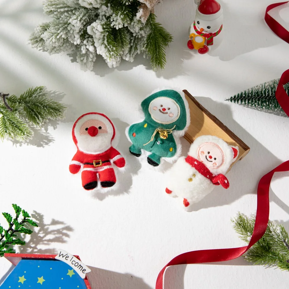 Juguete navideño para gatos, muñeco de peluche con hierba gatera, juguete interactivo para Navidad y Año Nuevo, accesorios para perros