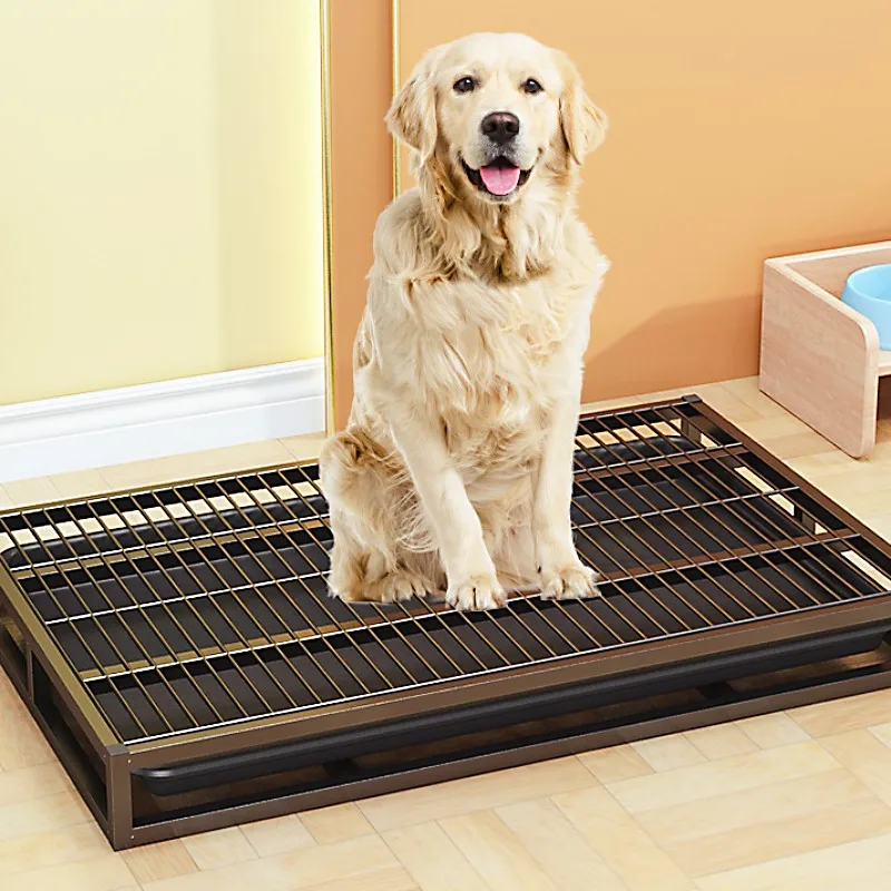 Inodoro para perros, caja de arena de acero inoxidable para perros, caja de arena lavable para ancianos, urinario, inodoro, caja de arena para entrenamiento de cachorros, accesorios para mascotas - imagen 2