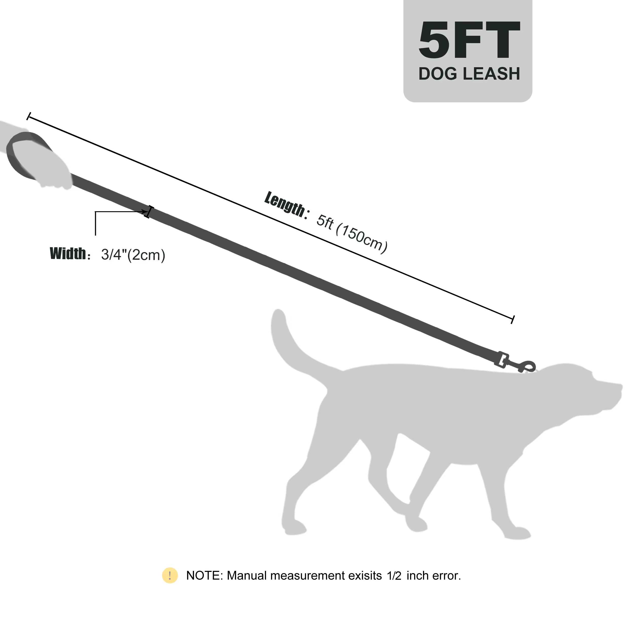 Correa de paseo para perros pequeños y medianos – Cuero PU resistente - imagen 4