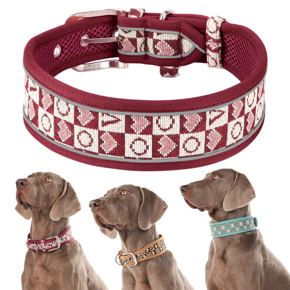 Collar reflectante extra ancho y grueso para perros medianos-grandes - imagen 2