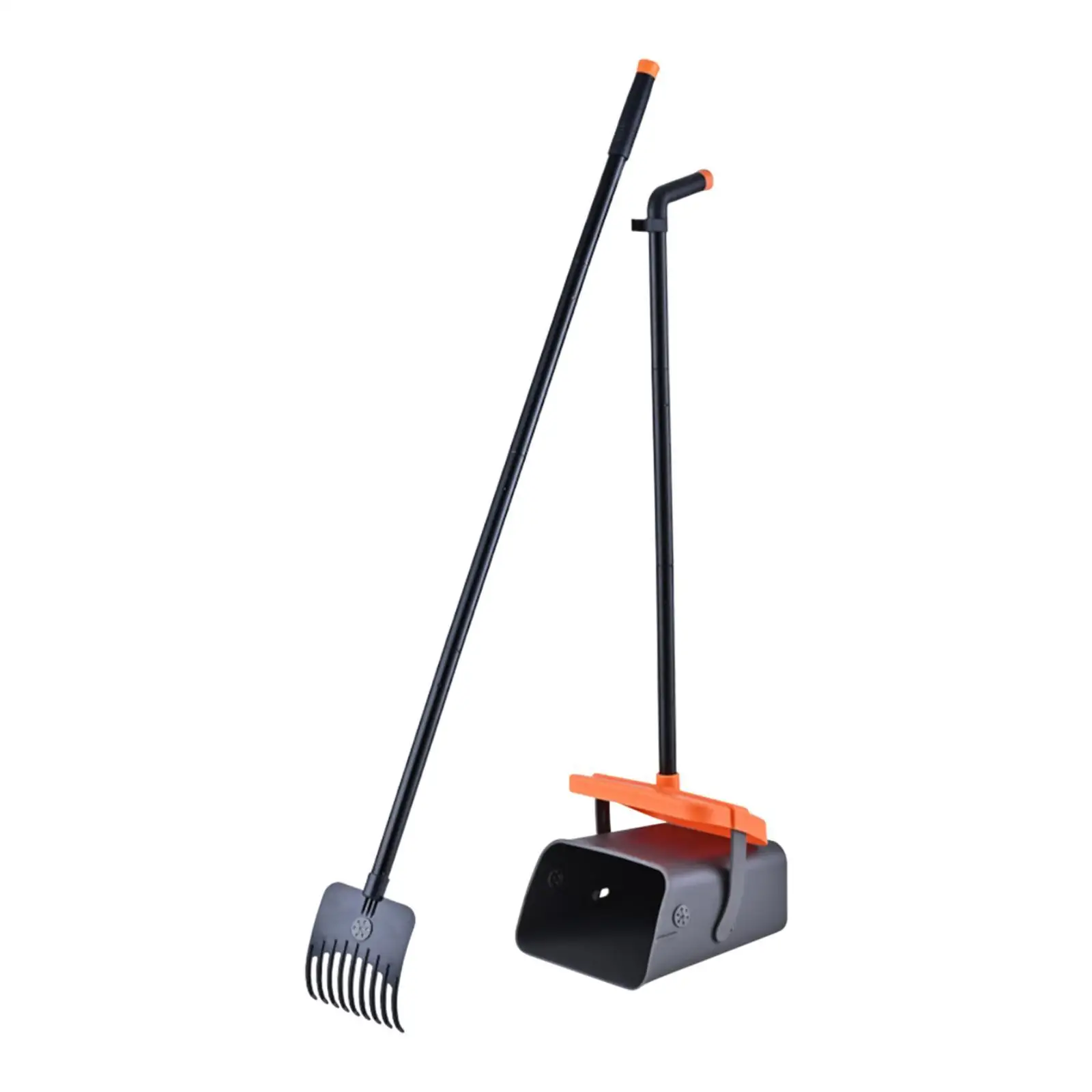 2x Dog Poo Scooper Tray and Rake Set for Kitten Large Medium Small Dogs Yard