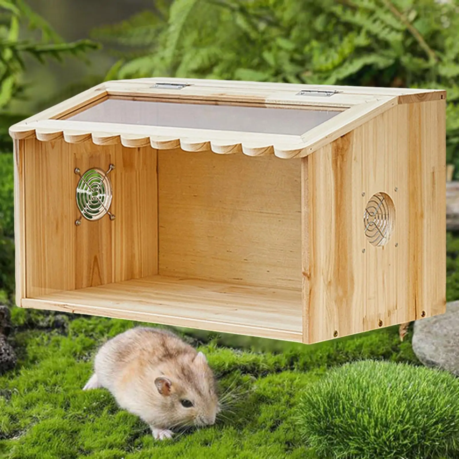 Brooder Box for Hamster Wood Quail Birds Incubators for Duck Gerbils Hideaway