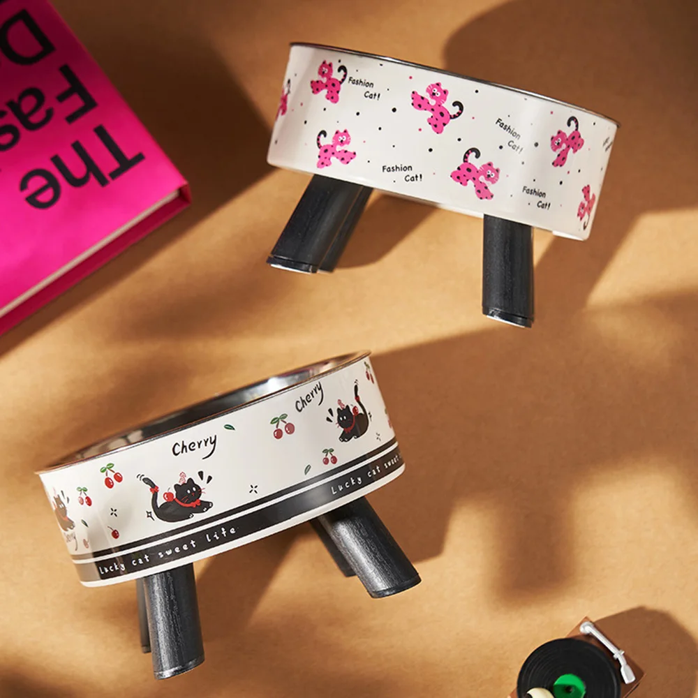 Bonita cuenco para comida para mascotas, diseño antideslizante y antideslizante, plato de alimentación desmontable para perros y gatos, seguro y duradero - imagen 3