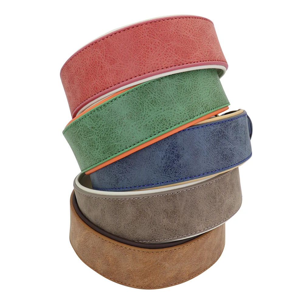 Collar ancho de cuero para perro, collares grandes y acolchados suaves para perros medianos y grandes, Pitbull, pastor alemán, Bulldog XL 2XL - imagen 2