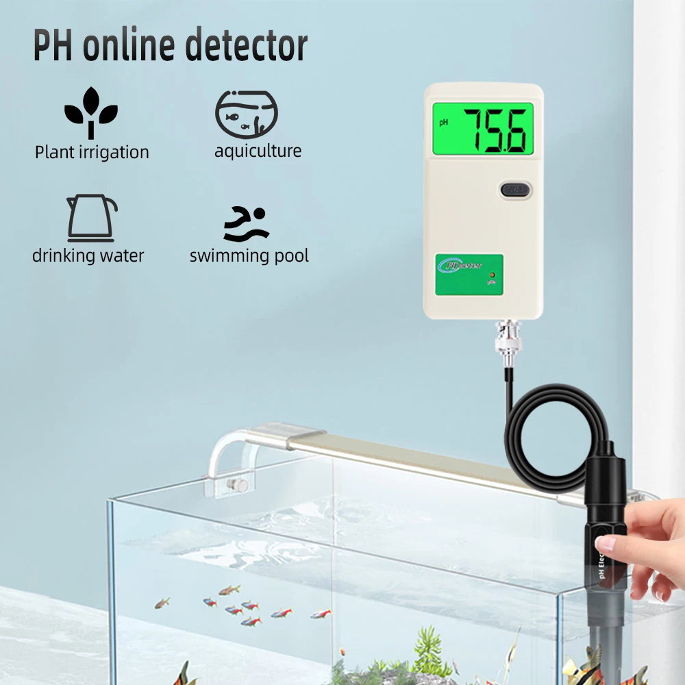 Medidor de PH Digital de PH-3012, Probador de Calidad del Agua de alta precisión, probador de acidez con retroiluminación para laboratorio, agua potable, hidroponía - imagen 2