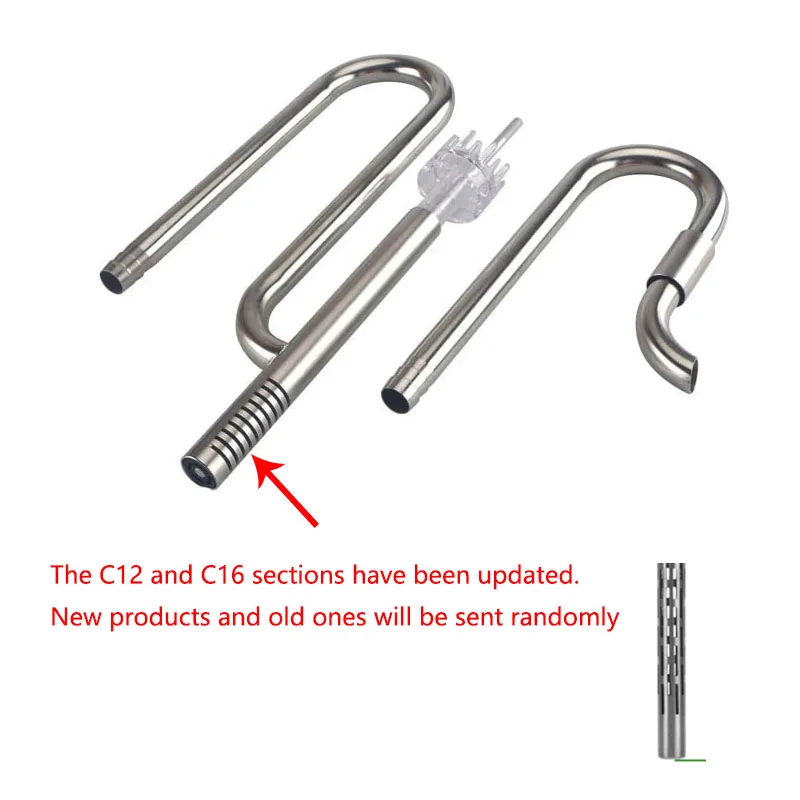 Filtro de acuario ZRDRAquarium, accesorios de filtro externo de acero inoxidable, entrada y salida de agua, eliminación de película de aceite, tubo de lirio, filtro de acuario - imagen 5