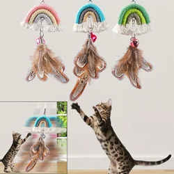 Juguete interactivo colgante para gatos con campana-diversión felina