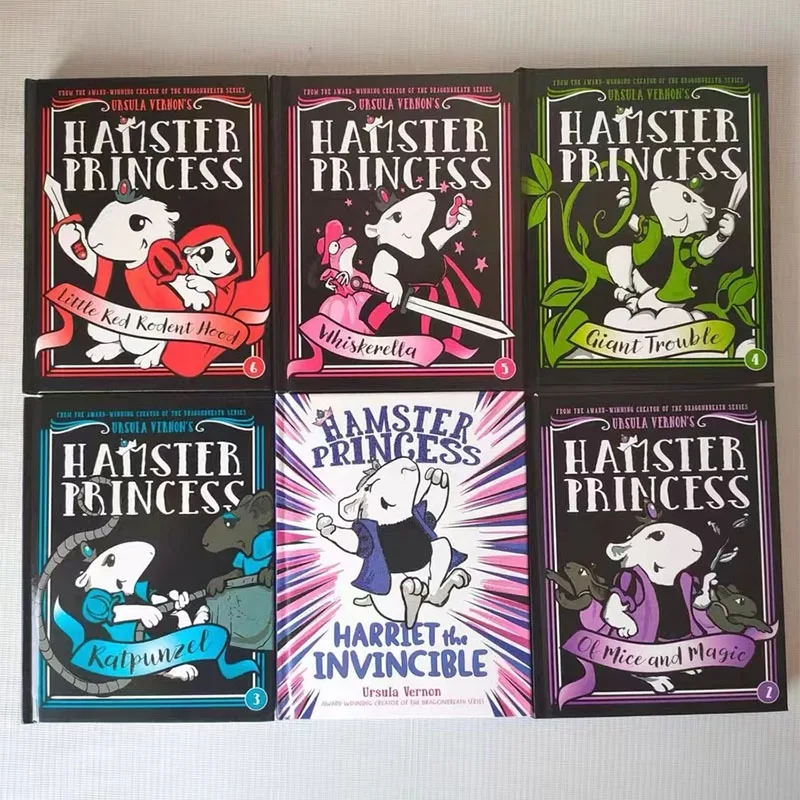 Juego de 6 libros de cuentos en inglés para niños, Serie de princesas hámster, Humor - imagen 5