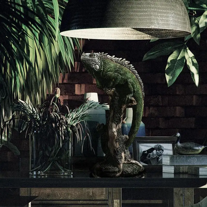Escultura de lagarto de resina sintética, adorno de lagarto europeo, sala de estar coleccionables para figuritas, escaparate de sala de estudio - imagen 3
