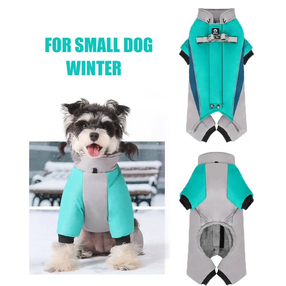 Ropa para perros pequeños, chaqueta reflectante para perros, ropa cálida de invierno impermeable a prueba de viento para perros pequeños, suministros para cachorros