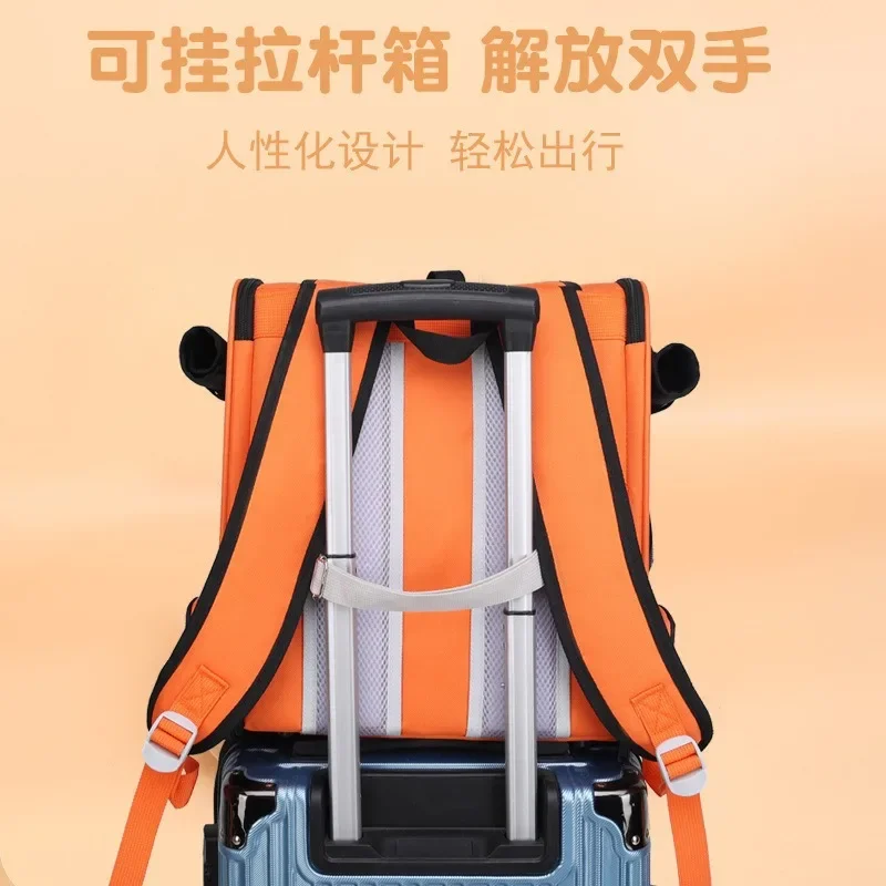 Nuevo bolso de doble hombro para gatos, bolso para salir, bolsas portátiles transpirables para mascotas, cápsula espacial, mochila para perros, suministros para mascotas - imagen 3