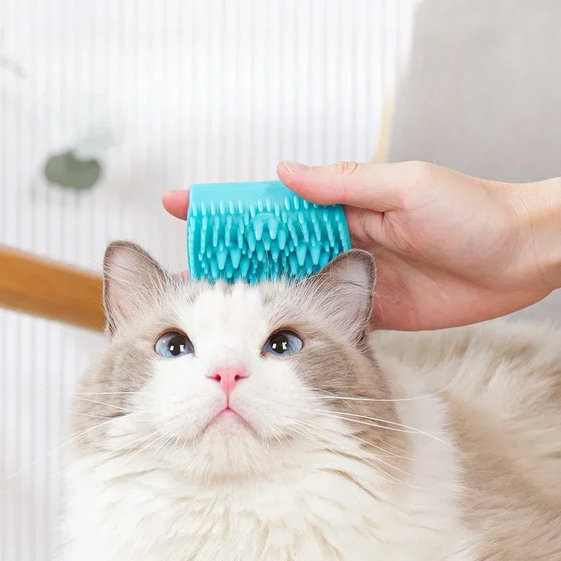 Cepillo para quitar el pelo, peine de masaje para gatos, guantes para rascar mascotas, eliminación de aseo, baño, frotar, limpieza de gatos, gatito - imagen 5