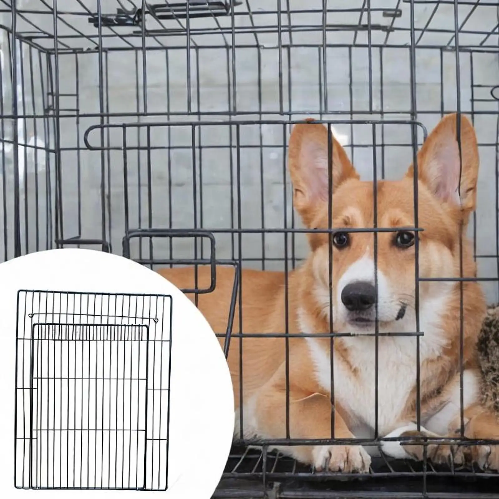 Pets Playpen Door Iron Wire Protector Dog Barrier for Hamster Guardrail Teddy