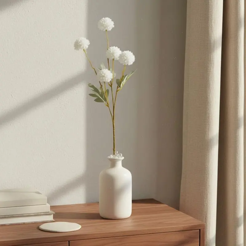 Esfera decorativa de crisantemo para jaulas de hurones y conejos enanos