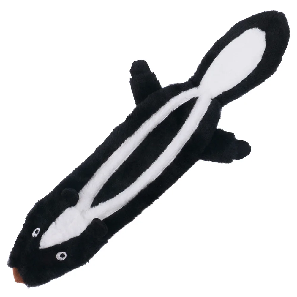 Juguete de peluche para perro, conjunto de tres piezas de piel de Animal de felpa, sin relleno, sonido chirriante - imagen 5