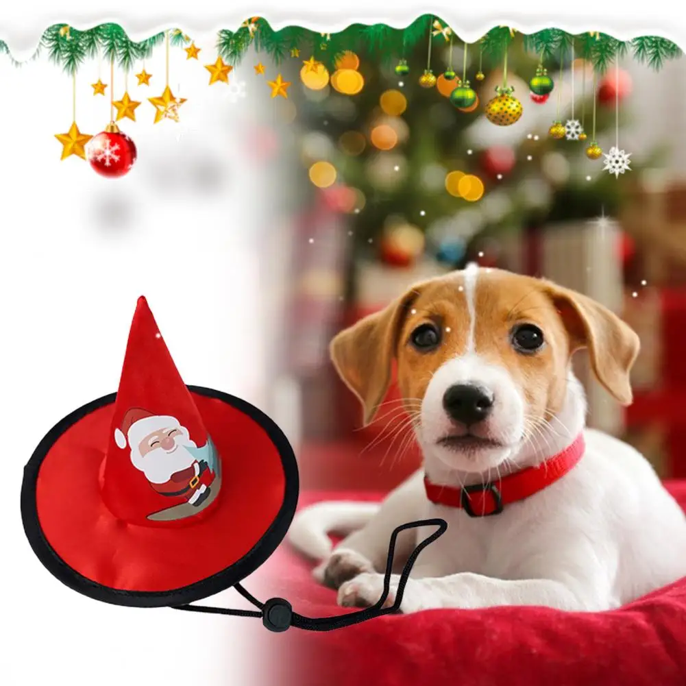 Sombreros ajustables para perros, tocado para mascotas, Navidad, Santa Claus, sombrero para mascotas, decoración - imagen 4