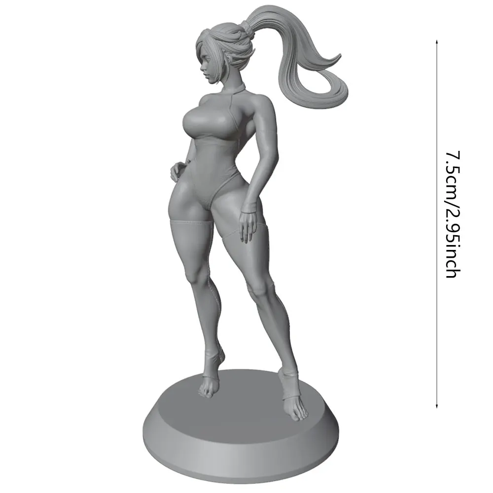Figura decorativa de resina – Personaje femenino estilo coleccionismo - imagen 2