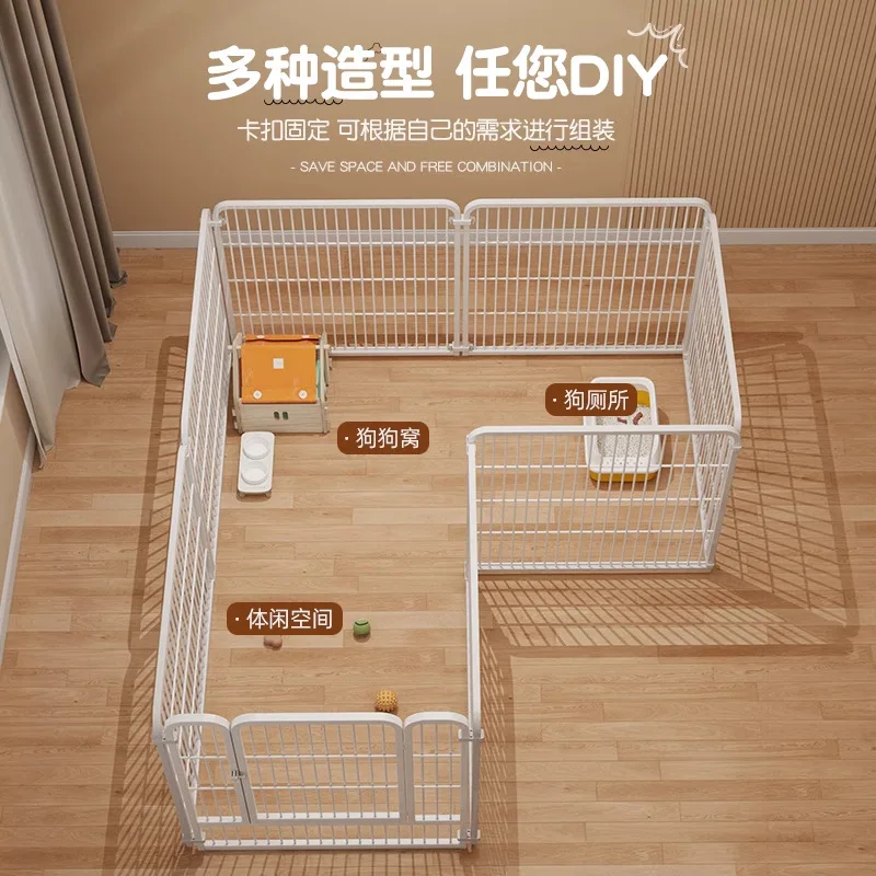 Valla para mascotas, jaula para perros de combinación libre para interiores, perros pequeños y medianos, Teddy Samoyedo, perrera alta y atrevida, productos para mascotas - imagen 4