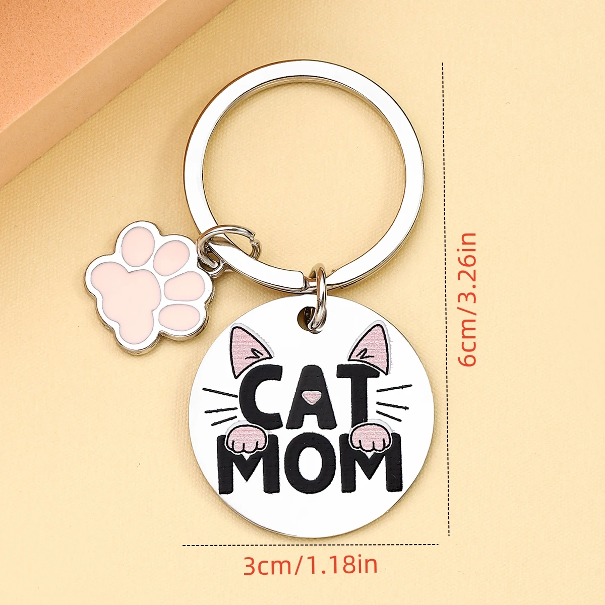 Llavero de regalo Cat Mom: ideal para el día de la madre, Navidad, Acción de Gracias y cualquier día festivo, perfecto para dar a los amigos - imagen 3