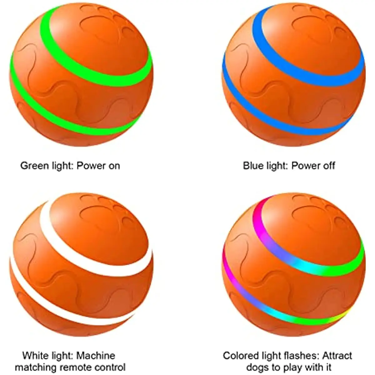 Pelota de juguete interactiva para perro con Control remoto, hecha de goma Natural, bola malvada, activación de salto, bola rodante automática - imagen 5