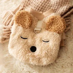 Abrigo polar de invierno para perros, ropa para mascotas, lindo oso, sudaderas con capucha suaves para cachorros, sudadera para gatos, ropa para perros Chihuahua Yorkshire, Jersey cálido