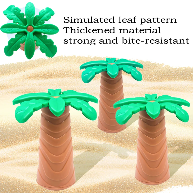 Juguete para perros, árbol de coco de goma para limpieza y moler los dientes, estilo tropical, adecuado para perros grandes, medianos y pequeños - imagen 2