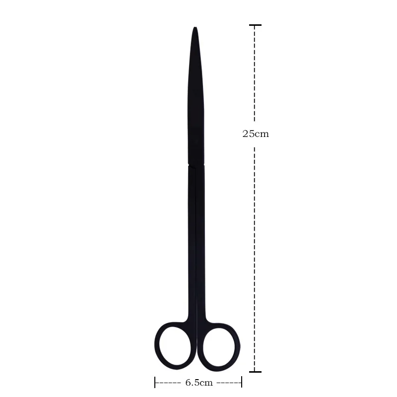 25cm black Straight