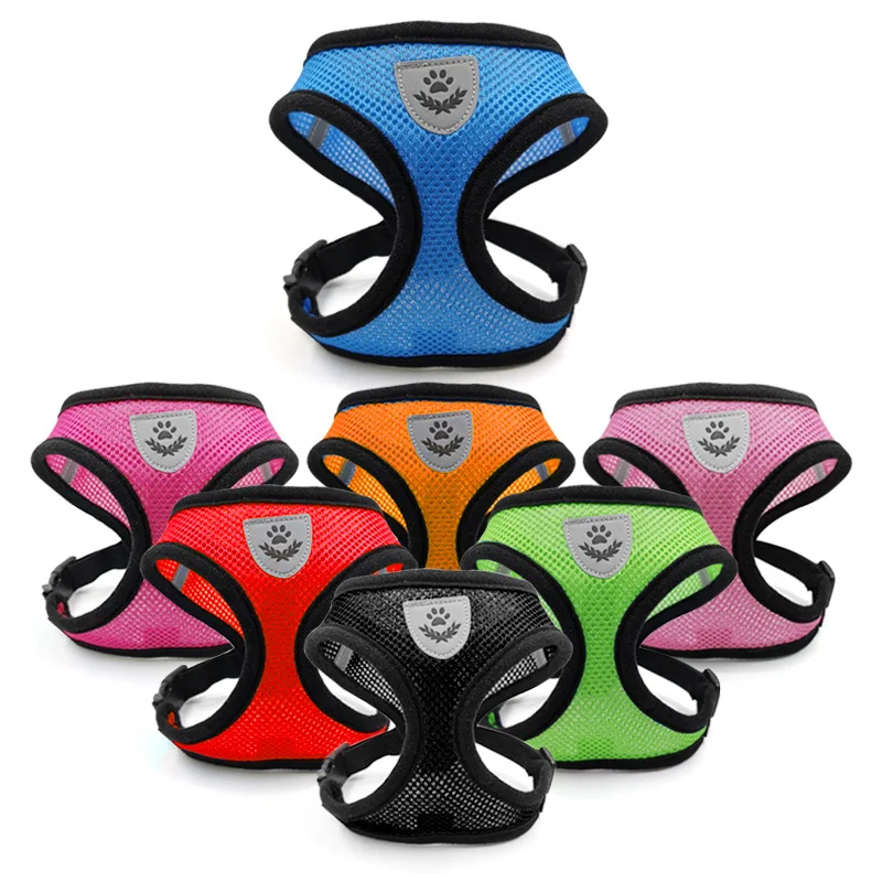 Juego de arnés y correa reflectantes para perros pequeños y medianos, chaleco transpirable para mascotas, collar ligero, suministros para gatitos - imagen 2