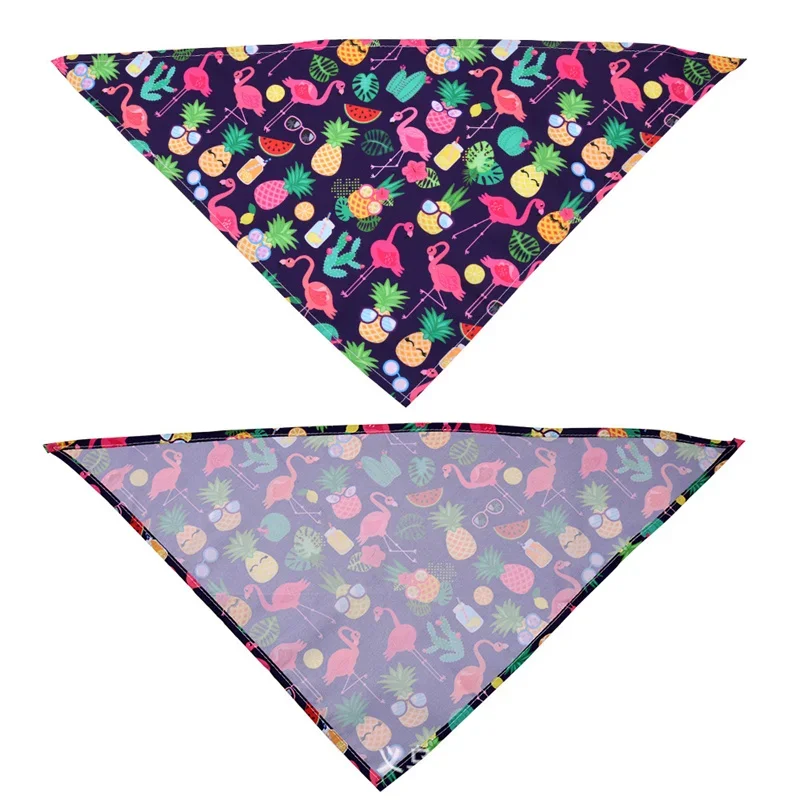 Pañuelo fino con estampado de frutas para perros y gatos, bufanda triangular, Baberos, productos de aseo para mascotas, accesorios para mascotas Shiba Inu Golden Retriever - imagen 3