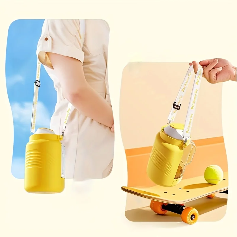 Botella de agua para perros de gran capacidad, dispensador de comida para mascotas plegable para exteriores, suministros para mascotas para perros pequeños, medianos y grandes - imagen 4