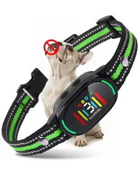 Collar de perro antiladridos automático inteligente pantalla Digital HD tapón de ladridos recargable para dejar de ladrar Collar impermeable IP67 para perro