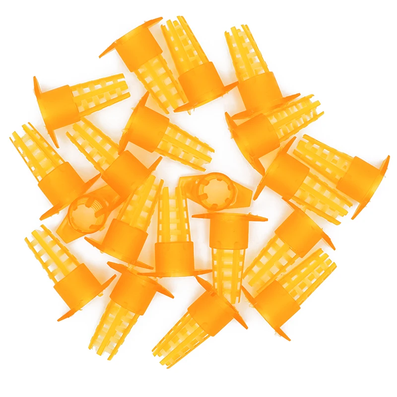 50 Uds. Cubierta protectora de plástico para abejas, jaulas protectoras para celdas, jaulas para abejas y reina, equipos de apicultura, suministros para apicultura - imagen 2