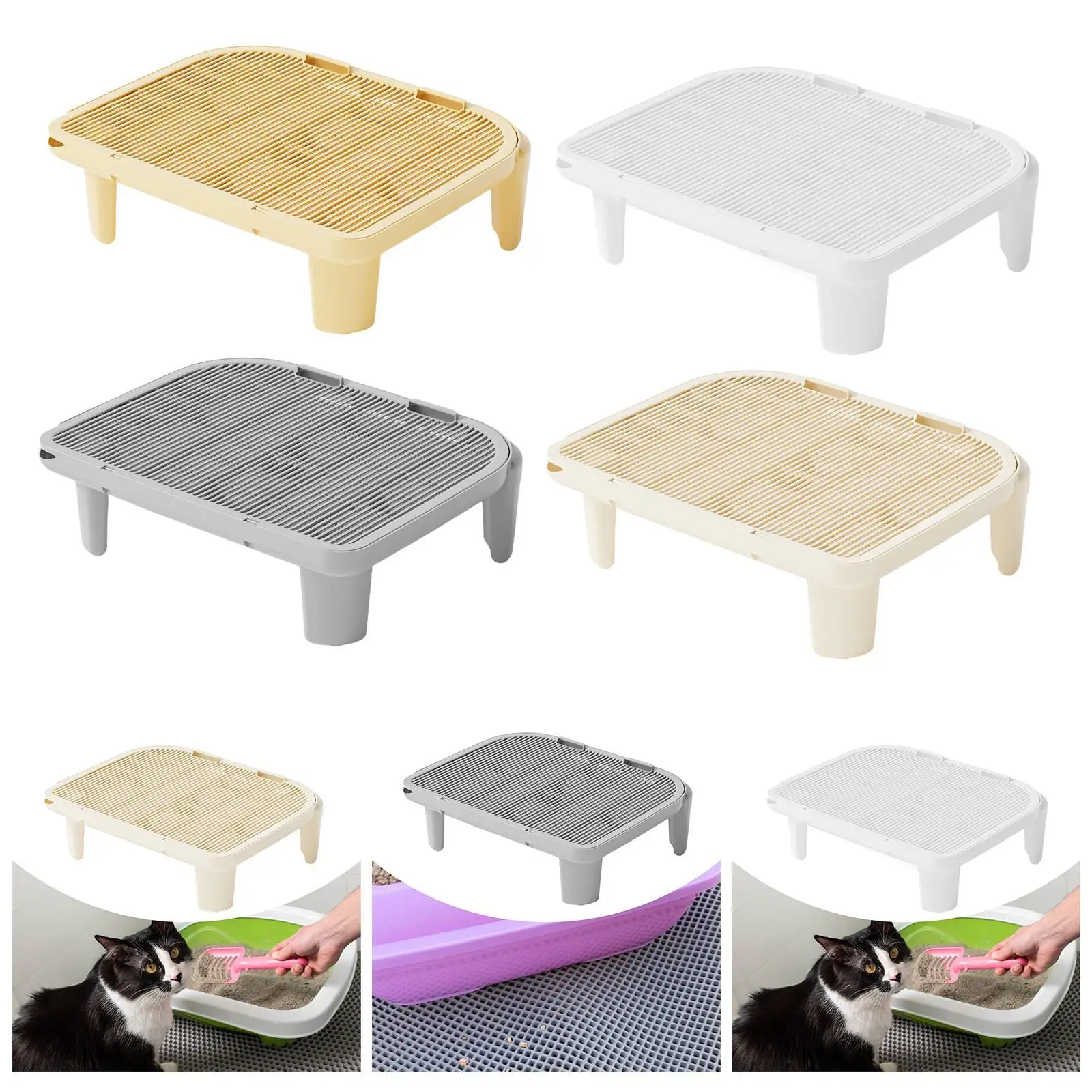 Cat Litter Ramp Kitten Litter Box Footboard for Lavatory Bathroom Bedroom