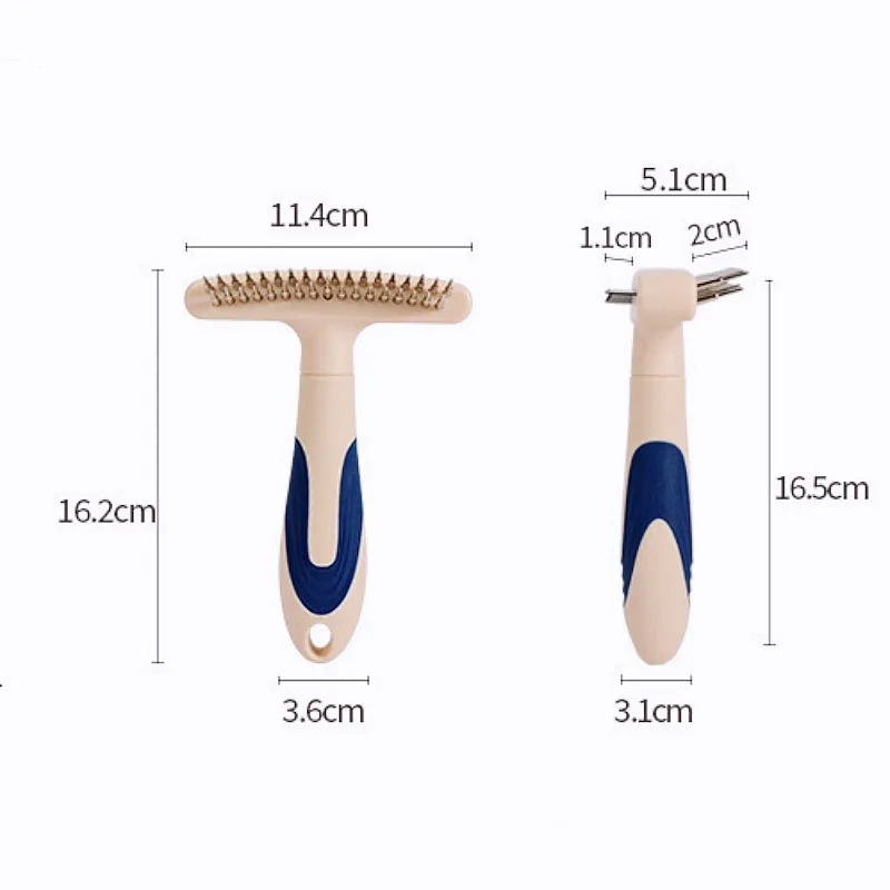 Peine para perros, utensilio para eliminar el pelo de mascotas, cuchillo, cepillo para perros, rastrillo de acero inoxidable, peines para el cuidado de perros, cepillo de masaje, peines para gatos, productos para mascotas