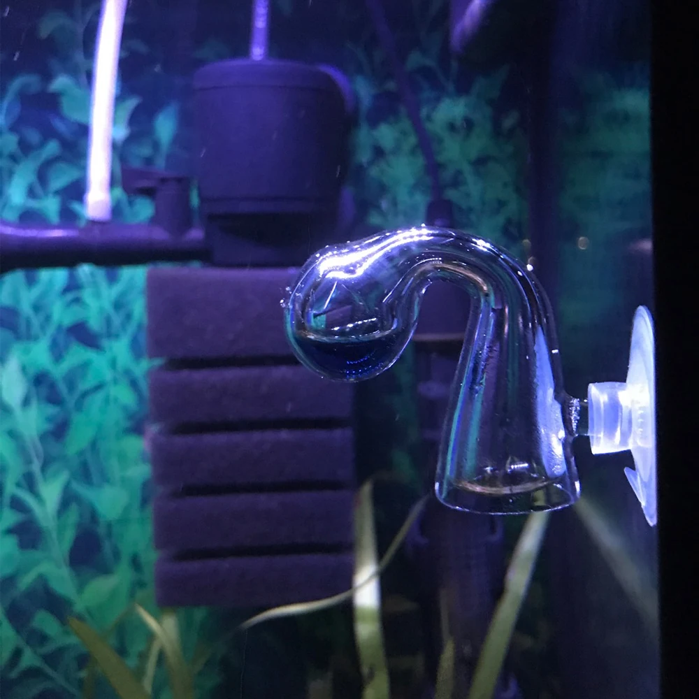 Monitor de CO2 para acuario, comprobador de indicador de caída de vidrio, cristal difuso para pecera - imagen 3