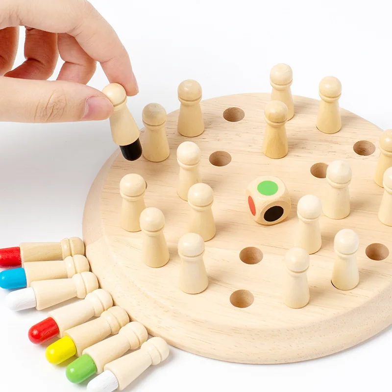 Ajedrez de memoria en madera para gatos y perros – Juguete educativo - imagen 3
