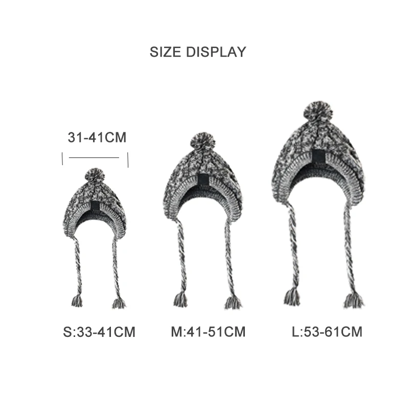 NONOR, gorros cálidos de invierno para perros, gorro tejido a prueba de viento para Bulldog Francés para perros, gorro para Chihuahua, bola esponjosa, accesorios para cachorros, sombrero para mascotas - imagen 2