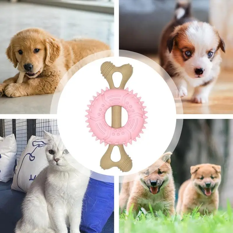 Cepillo de dientes Molar para cachorros de hueso, juguete para masticar para perros, juguetes para perros resistentes, juguetes para masticar para la dentición, cepillo de dientes para masticar perros, palo de dientes para agresivo - imagen 5