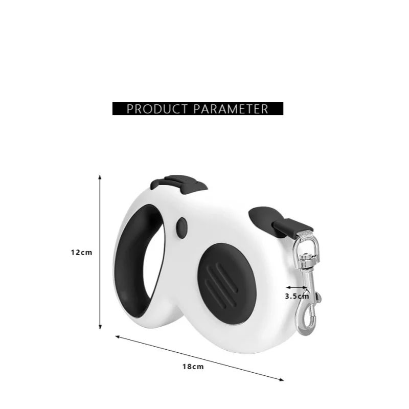 Correa para perro de 5m, nailon fuerte para cachorros, para perros pequeños, medianos y grandes, gatos, retráctil automático, duradero, suministros para mascotas Yorkshire - imagen 5