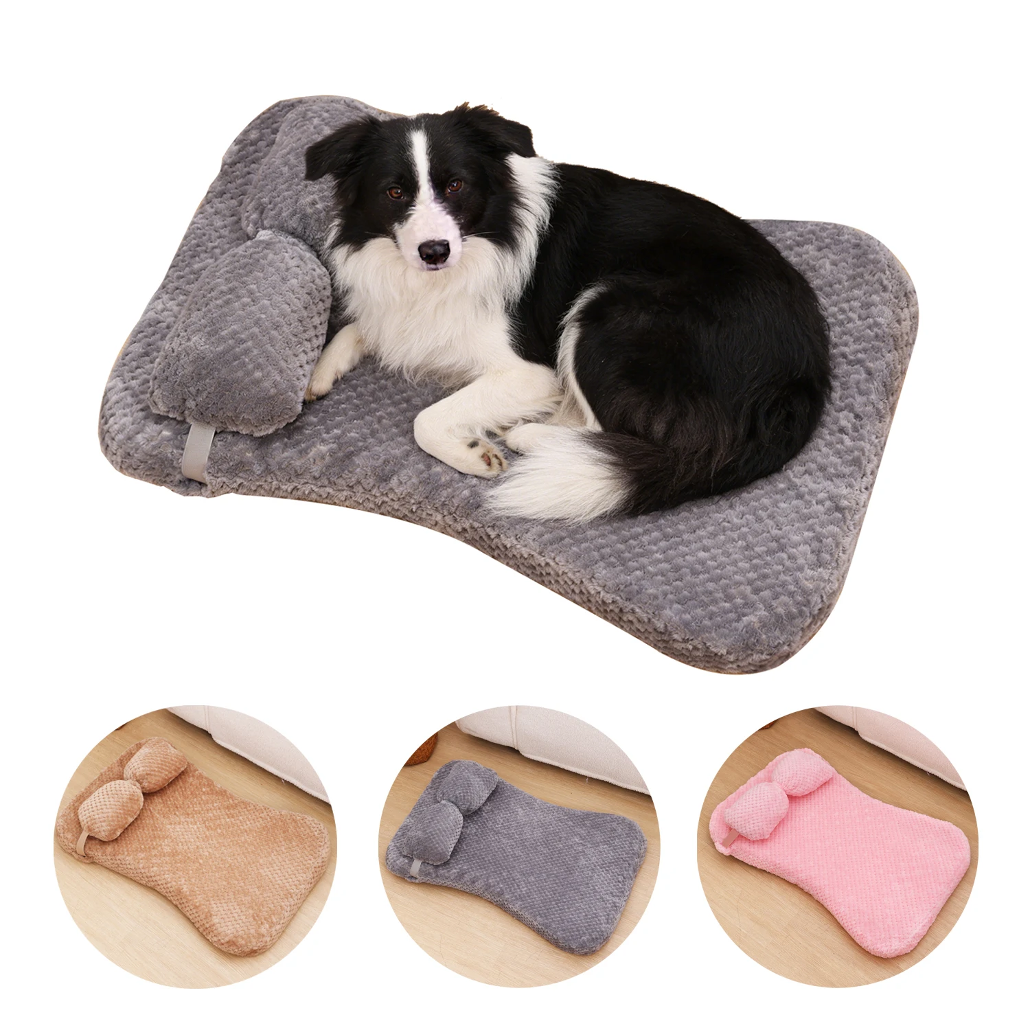 Cama cálida con almohada desmontable para cachorros y gatos pequeños
