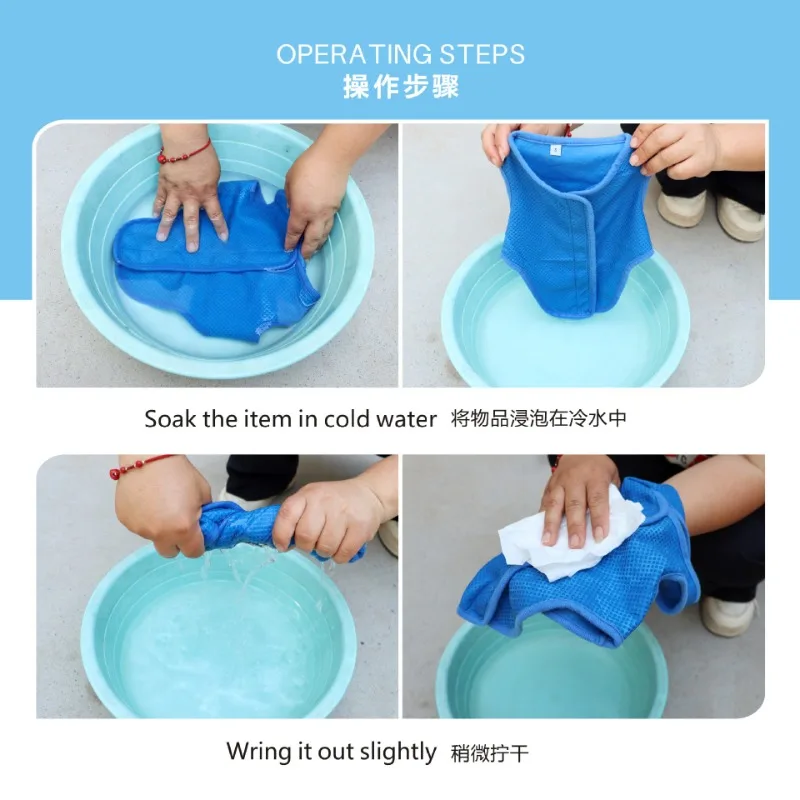 ฤดูร้อนสัตว์เลี้ยงสุนัข Cooling Vest ทนความร้อน Cool เสื้อผ้าสุนัข Breathable Sun-proof เสื้อผ้าสําหรับสุนัขขนาดใหญ่ขนาดเล็กกลางแจ้งเดิน - imagen 5