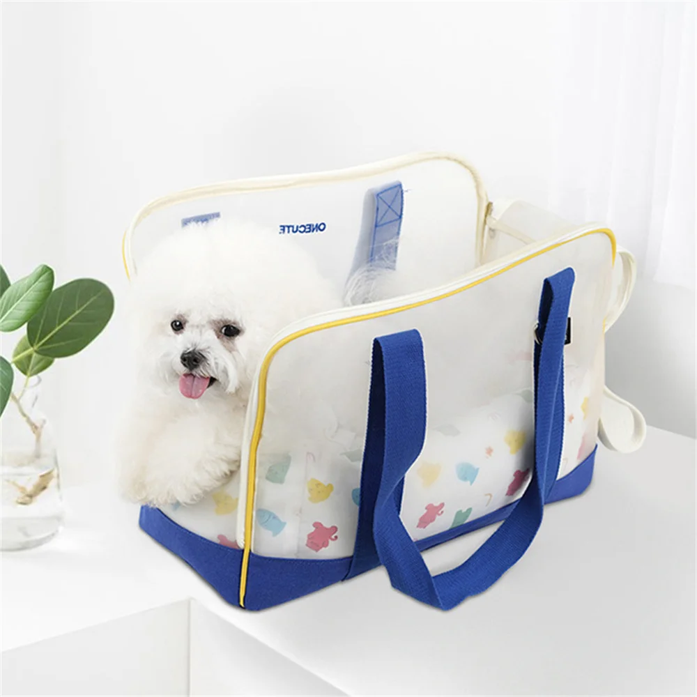 Bolsa de mensajero para perros y gatos a la moda con cojín dentro de 6kg, bolso para mascotas, suministros de viaje para caminar al aire libre para perros pequeños - imagen 5